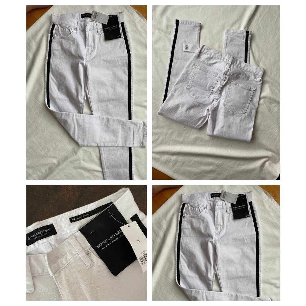 NWT Bananas Republic sz 25Mid Rise Skinny Jeans $110